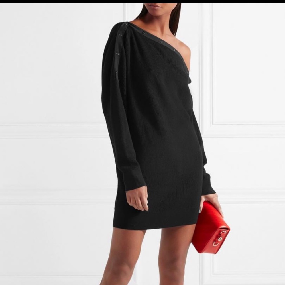 T by Alexander Wang Merino wool mini dress